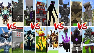 ALL MUTANT MOBS AND STRONGEST BOSSES TOURNAMENT - Minecraft Mob Battle