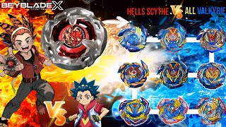 Beyblade X 【Hells Scythe VS ALL Valkyrie Battle 】 ベイブレードX  ヘルズサイズ 베이블레이드 X 헬즈 사이드 VS 올 발키리