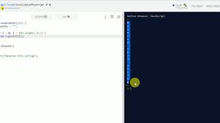 Javascript Challenges - Reverse a String in Javascript without using the reverse method!