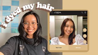 Let's dye my hair a new ✨ash✨ color (first time in years!) ft. L'Oreal | Ayn Bernos