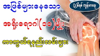 အဖြစ်များနေသော အရိုးရောဂါ (၁၀)မျိုး နှင့် ကာကွယ်ရန်နည်းလမ်းများ၊ 10 Common Types of  bone diseases