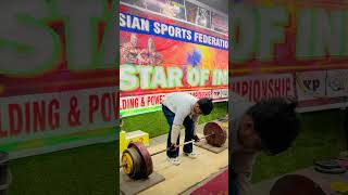 wait for end 180kg try Asian championship🦁#shorts #youtubeshorts #compilation #deadlift #viralvideo