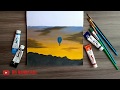 Acrylic painting | melukis langit senja