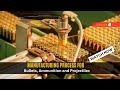 Amazing Manufacturing Process for Bullets  Ammunition and Projectiles   #manufacturingprocess