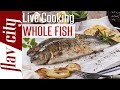 🔴 Whole Roasted Branzino with Sunchokes & Spinach