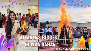 Watch Atlanta's BIGGEST Holika Dahan Celebration | Rituals & History Explained