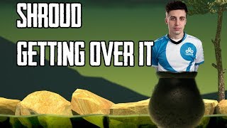 Shroud Playing Getting Over It (Funny Moments)