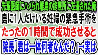 【感動】先輩医師にハメられ田舎の診療所に左遷された俺。ある日、緊急手術が必要な妊婦が運び込まれピンチに！俺がたった1時間で手術を成功させると「君、一体何者？！」→実は…【泣ける話】