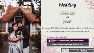 Wedding Ceremony Live Streaming of Abhirami with  Akhil