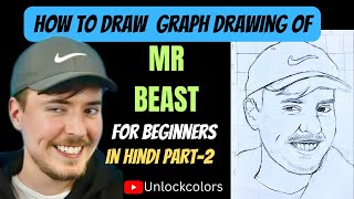 MR BEAST DRAWING HINDI ME | how to draw mr beast | drawing tutorial | portrait tutorial | painting