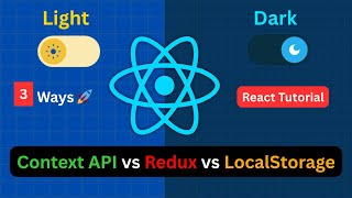 How to Add Dark Mode in React | Theme Toggling with Local Storage, Context API & Redux Toolkit