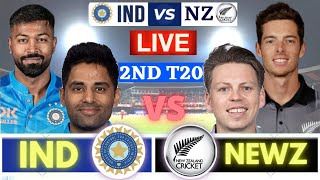 🔴Live: India vs New Zealand live | 2nd T20 | New Zealand vs India Live | Live Cricket Match Today