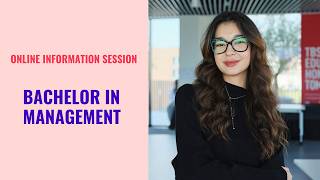 Online information session - Bachelor in Management