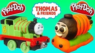 How To Make Play Dough Thomas And Friends Percy Episode with Disney Cars Chick Hicks Play Doh Train