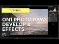 ON1 Photo RAW 2018 Tutorial 2/6 - Develop & Effects