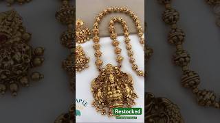 Rs.999/- Only. Lakshmi Pendant Beads Haram.