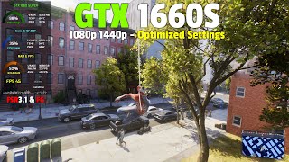 Marvel's Spider-Man 2: GTX 1660 SUPER - Tested at 1080p, 1440p on Optimized Settings.