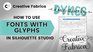 Silhouette for Beginners: Using Fonts with Glyphs (1)