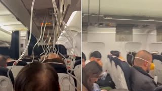 Terrifying Moment: Oxygen Masks Drop During Emergency Landing in Paris!