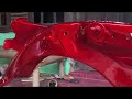 🔴 repaint honda c70 red candy step by step secara detail ‼️‼️suport by @alfaglos