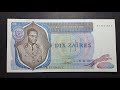 Zaire's high denomination banknotes of the 1970's