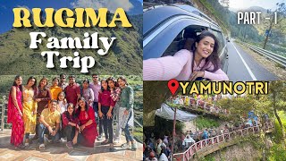 Rugima trip 🚗 to *GANGOTRI DHAM* 🙏🏻 part-1 || Family Road trip fun | gimaashi