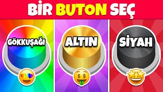 Bir BUTON Seç...! Gökkuşağı, Altın veya Siyah 🌈⭐️🖤 Ne Kadar Şanslısın? 😱