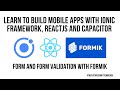 Ionic React JS Form Management & Validation With Formik