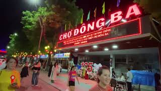 Chợ Đông Ba Huế Pháo Hoa Mừng Kỹ Niệm Áo Dài Tiểu Thương Tung Bay | Yên Vui