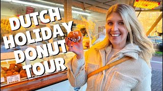 Oliebollen holiday tour! See different versions of Dutch holiday treats! | Amsterdam Travel Vlog