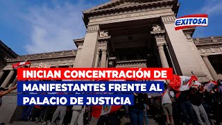 🔴🔵Inician concentración de manifestantes frente al Palacio de Justicia por fallecidos en protestas