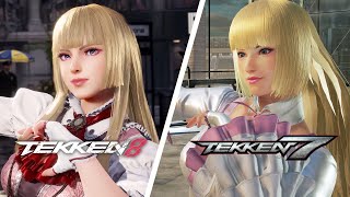 LILI Gameplay Comparison | TEKKEN 8 VS Tekken 7