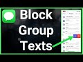 How To Block Group Messages On iPhone