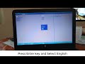 how to change bios language from chinese to english in hp laptop | language change chaina to english