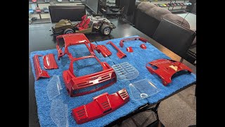 1:8 Diecast PART 4 Pocher Ferrari F40  Model Kit Build Restore and Upgrade project #ferrari #model