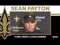 Sean Payton on Buccaneers Defense, Week 9 Prep | Saints-Buccaneers Week 9