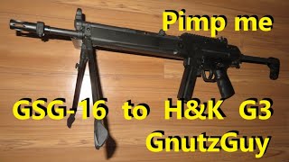 Pimp GSG-16 to H\u0026K G3. Hack\u0026mod GSG16. Heckler \u0026 Koch