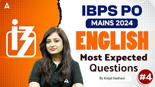 IBPS PO Mains 2024 | English Most Expected Questions #4 | By Kinjal Gadhavi