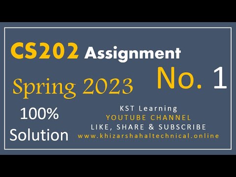 Cs202 Assignment 1 Solution Spring 2023 Cs202 Assignment No 1 Spring Cs202 Assignment 1 Solution Spring 2023 Cs202 Assignment No 1 Spring