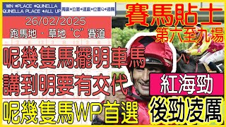 【賽馬貼士提供】2025年2月26日 跑馬地 (第六至九場) 呢幾隻馬擺明車馬 講到明要有交代!!! 紅海勁 後勁凌厲!!! #賽馬貼士 #賽馬 #賽馬投注 #賽馬分析