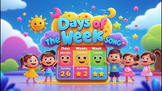 Days of the Week Song for Kids | Preschool \u0026 Kindergarten