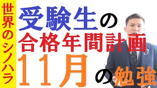 受験生の11月の勉強！過去問演習と苦手克服のバランスを！～全国模試1位の勉強法【篠原好】