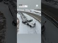 Trucks, Cars Slide on Snow & Ice on I-55 in Memphis