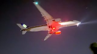 Back to back night spotting at Kolkata Airport /aviation videos/Vecc India/plane spotting/aircraft