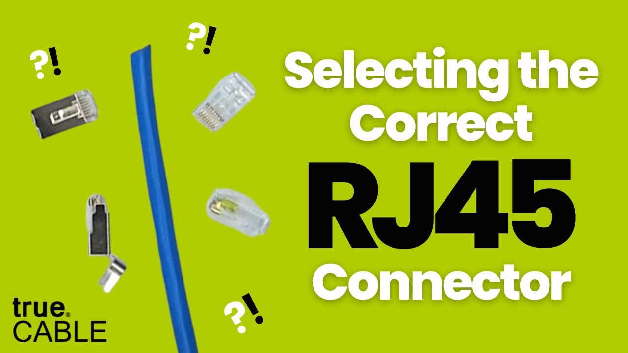 Selecting The Correct RJ45 Connector - YouTube