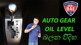 Auto gear oil level බලන විදිහ - BAE - Broad Auto Entertainment