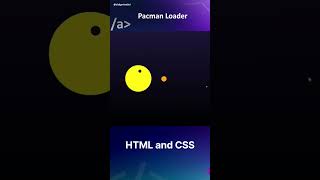 Pacman Loader HTML dan CSS
