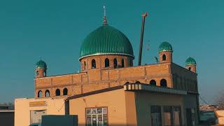 Nurobod Hazrati Ali masjidi  - Gumbaz q'o'yilish jarayoni FullHd