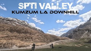 Voyage moto Himalaya | E28 SPITI - Kumzum La downhill | Road trip Himalayan Bikers