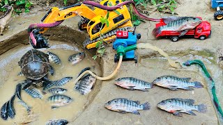 catch fish using mini water pump | fishing exciting | diy tractor ‪@Mini Fish Creator